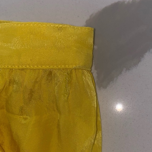 ATTICO Asymmetric Jacquard Ruffle yellow skirt - Picture 10 of 10